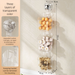 Wall-Mounted No-Drill Box Kitchen Organizer Ginger Spice Garlic Storage Basket Transparent Multi-Functional_maomaolike.com