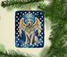 Irish Wolfhound My Angel Porcelain Ornament Christmas Tree Hanging Decorations For Home Christmas Holiday, Rectangle, Gift, Multicolor_maomaolike.com