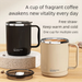 Stainless Steel Mug With Lid Student Double-layer Insulation Office Worker Drinking Tea Coffee Cup_maomaolike.com