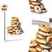 Bagel Themed Painting Poster, Warm-toned Watercolor Stacked Assorted Bagels Poster, Brings Cozy Culinary Vibe, Ideal For Kitchen And Dining Area_maomaolike.com