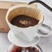 Fan-Shaped Hand Brew Household Drip Coffee Maker Unbleached Filter Paper_maomaolike.com