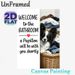 Papillon Bathroom Welcome Painting Poster, Warm Humorous Dog-themed Poster, Cheerful Papillon With Funny Welcome Text, Adds Cozy, Lighthearted Vibe_maomaolike.com