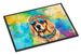 Golden Retriever Hippie Dawg Doormat Front Door Mat Indoor Outdoor Rugs For Entryway, Non Slip Washable Low Pile, 24H X 36W_maomaolike.com