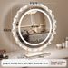 Sunflower Makeup With LED Light, Plug-in Vanity Mirror, Large Desktop Rotatable Smart Beauty Mirror_maomaolike.com
