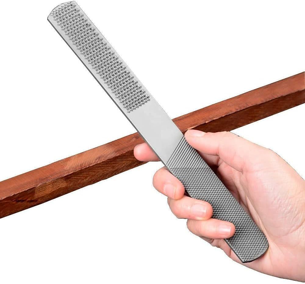 Wood Rasp File 4 Way Premium Grade High Carbon Hand File And Round Rasp, Half Round Flat & Needle Files Wood Rasp Set For Sharping Wood And Metal Tools_maomaolike.com