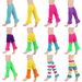 Unisex JK leg warmers fluorescent light wool leg sets of candy color knitting heap heap of leg warmers boots set foot set men and women_maomaolike.com