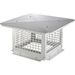 VEVOR Chimney Cap, 12 X 12 Inch, 304 Stainless Steel Fireplace Chimney Cover, Not Easily Toppled & Practical Accessories & Easy Installation, Fits Mesh Flue Covers Outside Clay Flue Shingles, Silver_maomaolike.com