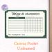 French Reward Chart Painting Poster, Elegant Vintage-style Green Bordered Poster, Practical Tool To Track Weekly Tasks And Set Rewards, Ideal For Home_maomaolike.com