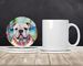 English Bulldog Luau Large Sandstone Coasters Pack Of 4 Absorbent Round Coasters Decor Gifts For Men Or Women, 4 In, Multicolor_maomaolike.com