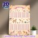 Multiplication Table Painting Poster, Pastel Watercolor Poster With Cute Horses & Floral Accents, Practical Math Learning Resource For Study Rooms And_maomaolike.com
