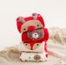 Christmas sock Autumn and winter big Red socks 4 pairs of three-dimensional cartoon Christmas socks cute elk ladies mid-tube socks_maomaolike.com