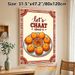 Indian Chaat Themed Painting Poster, Vibrant Retro Ethnic Style Illustrated Poster, Playful Typography With Detailed Chaat Platter, Adds Warm Culinary_maomaolike.com