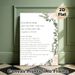 Religious Prayer Text Painting Poster, Delicate Watercolor Floral Border Poster, Calming Spiritual Decor Ideal For Home And Quiet Prayer Spaces_maomaolike.com