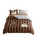 Autumn Winter Cartoon Color-Block Striped Greyhound Patch Embroidery Warm Bedding Anti-Static Milk Velvet Four-Piece Set Home Text_maomaolike.com