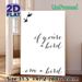 Bird & Quote Themed Painting Poster, Minimalist Black & White Calligraphy Poster, Elegant Quote With Flying Birds Design, Ideal For Bedroom, Living_maomaolike.com