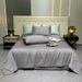 Satin Washed Silky Quilt Cover Pillowcase Three Piece Set (without Sheets)_maomaolike.com