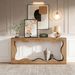 Console Table, Farmhouse Entryway Table Couch Table Behind Sofa_maomaolike.com