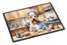 Wheaten Terrier The Chef Doormat Front Door Mat Indoor Outdoor Rugs For Entryway, Non Slip Washable Low Pile, 24H X 36W_maomaolike.com