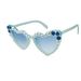 Unisex Fashion Round Diamond Studded Sunglasses Sun Protection Sunglasses Outdoor Rhinestone Glasses_maomaolike.com