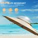 Round Cantilever Umbrella With Center Pole, Beige Base Not Included_maomaolike.com