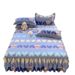 Thickened Brushed Cotton Style Cover Single Piece Lace Edge Dustproof Protector 1.68m Sheet Mattress Bed Skirt Non-Slip_maomaolike.com