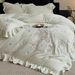 Fleece-Lined Thickened Warm Milk Velvet Four-Piece Set Double-Sided Coral Fleece Duvet Cover Bed Sheet Fresh Floral Lotus Leaf Edg_maomaolike.com