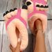 Men Women Winter Big Feet Creative Couples Funny Slippers House Slides Home Soft Warm Cotton Slider_maomaolike.com