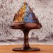 Brass Colorful Glass Flame Boshan Incense Home Study Living Room Aromatherapy Burner Metal Crafts Copper Ornaments Wholesale_maomaolike.com