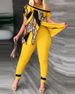 Women's Clothing fashion casual slit slant collar printed suit_maomaolike.com