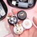 Unisex Contact myopia glasses box female cute cartoon simple double partner box shadow care storage box contact lenses box_maomaolike.com