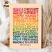 Inspirational Equal Rights Quote Painting Poster, Vibrant Gradient Text Art Poster, Uplifting Motivational Message Suitable For Home Office, Living_maomaolike.com
