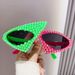 Unisex Fashion Round Diamond Studded Sunglasses Sun Protection Sunglasses Outdoor Rhinestone Glasses_maomaolike.com