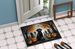 Black Labrador Retriever Spooky Halloween Doormat Front Door Mat Indoor Outdoor Rugs For Entryway, Non Slip Washable Low Pile, 24H X 36W_maomaolike.com