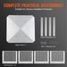 VEVOR Chimney Cap, 12 X 12 Inch, 304 Stainless Steel Fireplace Chimney Cover, Not Easily Toppled & Practical Accessories & Easy Installation, Fits Mesh Flue Covers Outside Clay Flue Shingles, Silver_maomaolike.com