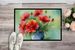 Ohio Scarlet Carnations In Watercolor Doormat Front Door Mat Indoor Outdoor Rugs For Entryway, Non Slip Washable Low Pile, 24H X 36W_maomaolike.com