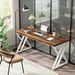 Heavy-Duty Computer Desk, 55" Simple Study Desk Writing Table_maomaolike.com