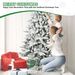 7ft PVC&PE Flocking Hinged Tree Environmentally Friendly Fireproof Artificial Christmas Flocked Tree_maomaolike.com