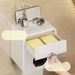 Toilet Non Punched Tissue Sanitary Napkin Waterproof Toilet Drawer Box, Roll Paper Storage Rack_maomaolike.com