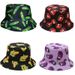 Hot Sale Wholesale bucket various vegetable pattern fisherman sun fedora hat pepper cucumber eggplant wholesale price панама_maomaolike.com