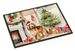 Otterhound Cozy Christmas Doormat Front Door Mat Indoor Outdoor Rugs For Entryway, Non Slip Washable Low Pile, 24H X 36W_maomaolike.com