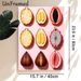 Tropical Fruit Slice Painting Poster, Vibrant Fresh Sliced Exotic Fruits Poster, Eye-catching Colorful Fruit Display, Ideal For Kitchen And Dining_maomaolike.com