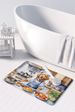 Golden Retriever The Chef Memory Foam Kitchen Mat Machine Washable Anti-Fatigue Mat Cushion Comfort Bath Mat Or Kitchen Rug_maomaolike.com