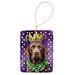 Labrador Retriever King Of Mardi Gras Porcelain Ornament Christmas Tree Hanging Decorations For Home Christmas Holiday, Rectangle, Gift, Multicolor_maomaolike.com
