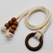 Nordic Tiebacks Handmade Cotton Wooden Beads Drilling No Installation Creative Curtain Fixing Rope For Homestays_maomaolike.com