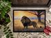 Lions At Dawn Doormat Front Door Mat Indoor Outdoor Rugs For Entryway, Non Slip Washable Low Pile, 24H X 36W_maomaolike.com