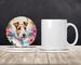 Fox Terrier Luau Large Sandstone Coasters Pack Of 4 Absorbent Round Coasters Decor Gifts For Men Or Women, 4 In, Multicolor_maomaolike.com
