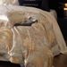 Luxury High-End 100S Satin Tencel Four-Piece Set Lyocell Ice Silk Cool Feel Naked Sleep Duvet Cover Bed Sheet Bedding_maomaolike.com