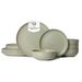 12-Piece Stoneware Dinner Plates Bowls Sets | Microwave & Dishwasher Safe | Non-Toxic Dinner Plates Bowls Set | Stackable Matte Glaze Kitchenware For 4_maomaolike.com