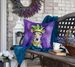 Whippet King Of Mardi Gras Throw Pillow Machine Washable, Indoor Outdoor Decorative Pillow For Couch, Bed Or Patio, 18Hx18W_maomaolike.com