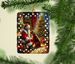 Irish Setter And Santa Claus Porcelain Ornament Christmas Tree Hanging Decorations For Home Christmas Holiday, Rectangle, Gift, Multicolor_maomaolike.com